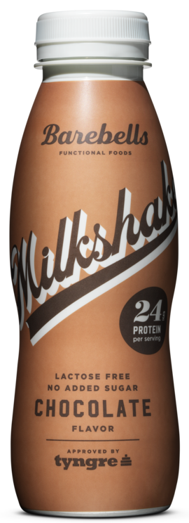 Barebells Chocolate Milkshake, proteindrik, plast, 0.33 l., 8 Stk.