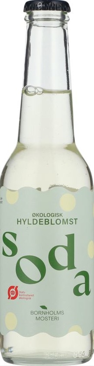Bornholms Hyldeblomst Soda, sodavand, økologisk, glas, 0.275 l., 20 Stk.