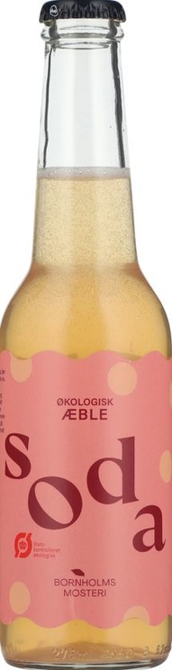 Bornholms Æble Soda, sodavand, økologisk, glas, 0.275 l., 20 Stk.