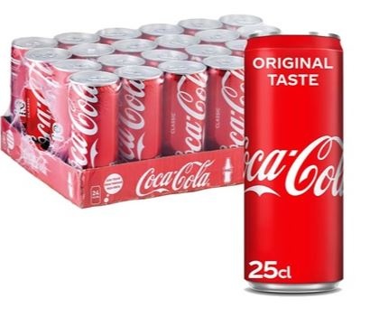 Coca-Cola, Slim dåse, 0.25 l., 24 Stk.
