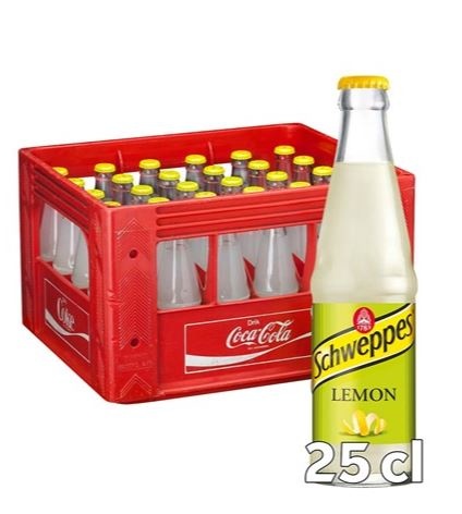 Schweppes Lemon, glas, 0.25 l., 30 stk.
