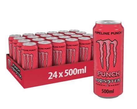 Monster Pipeline Punch, energidrik, dåse, 0.5 l., 24 stk.