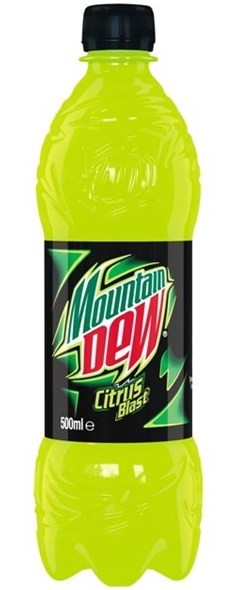 Mountain Dew Citrus, plast, 0.5 l., 24 stk.