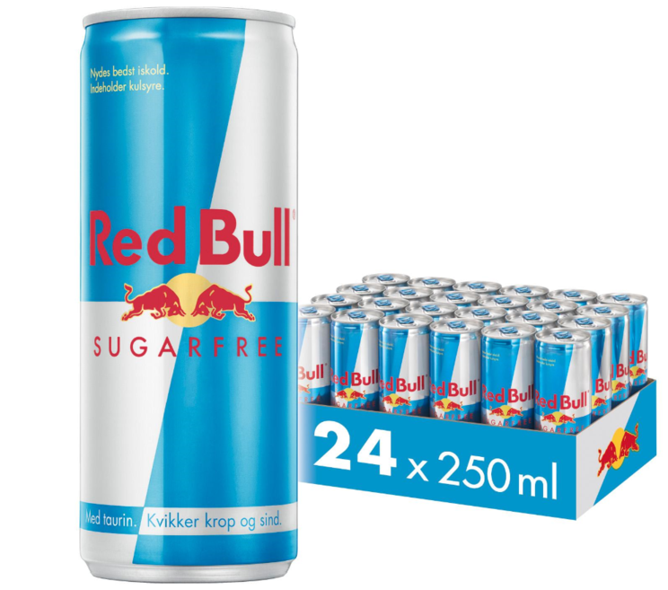 Red Bull Sugarfree, Energidrik, Dåse, 0.25 l., 24 stk.