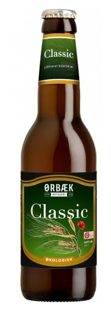 Ørbæk Classic Øko, øl, glas, 0.33 l., 12 stk.