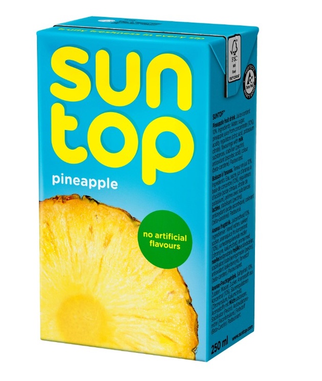 SunTop Ananas, pap, 0.25 l., 27 stk.