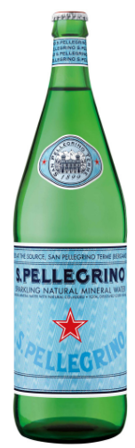 San Pellegrino m. brus, glas, uden skruelåg, 1.0 l., 12 stk.