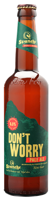 Svaneke Don't Worry Pale Ale, Alkohol fri, øl, økologisk, glas, 0.33 l., 18 Stk.