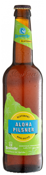 Svaneke Aloha Pilsner, øl, økologisk, glas, 0.5 l., 15 Stk.