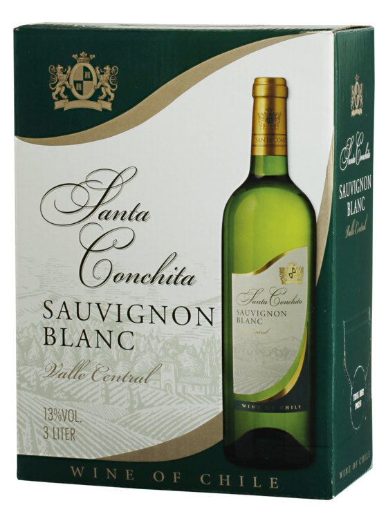 Santa Conchita, Sauv. Blanc vin, Box, 3,0 l., 4 stk.