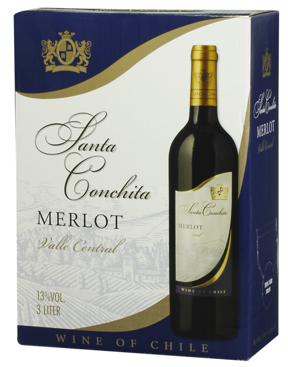 Santa Conchita, Merlot, vin, Box, 3,0 l., 4 stk.