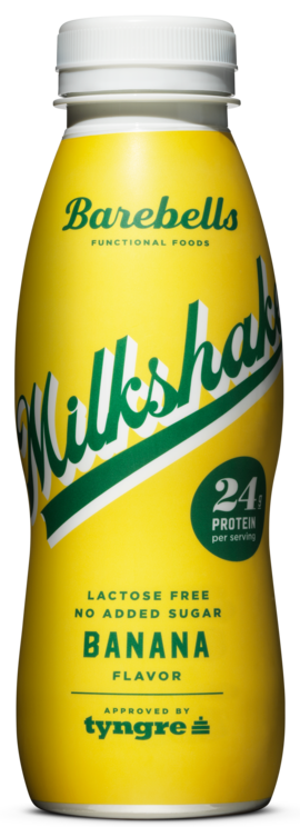 Barebells Banana Milkshake, proteindrik, 0.33 l., 8 Stk