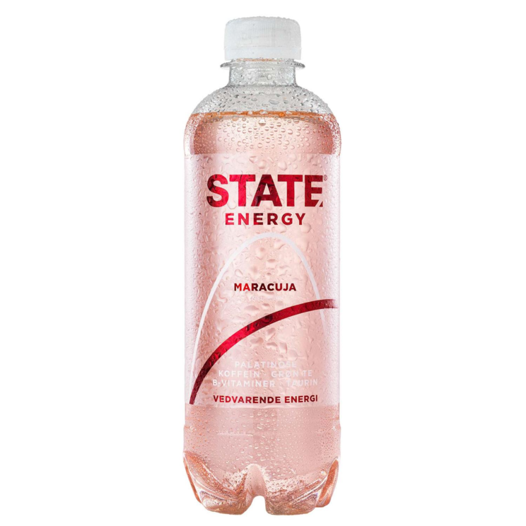 State Energy Passionfruit, Plast, 40cl, 12 stk