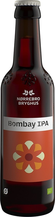 Nørrebro Bryghus, Bombay IPA, øl, glas, 0.33 l., 18 stk.