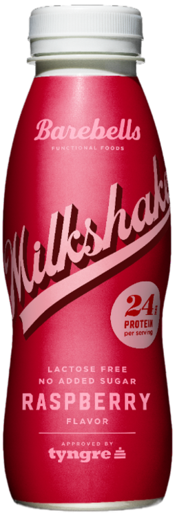 Barebells Rasberry Milkshake, proteindrik, 0.33 l., 8 Stk