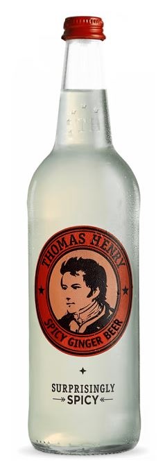 Thomas Henry spicy Ginger Beer, glas, 0.75 l., 6 stk.