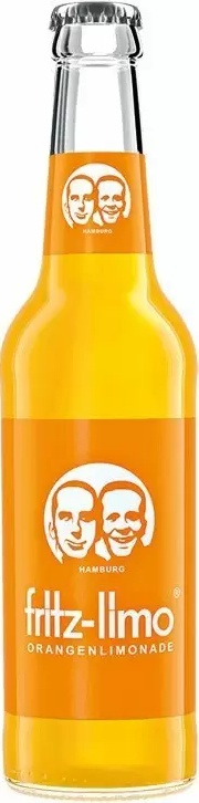 Fritz-Limo Orange, glas, 0.33 l., 24 stk.