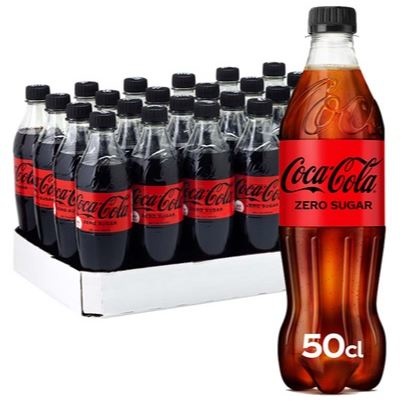 Coca-Cola Zero Sugar, plast, 0.5 l., 24 stk.
