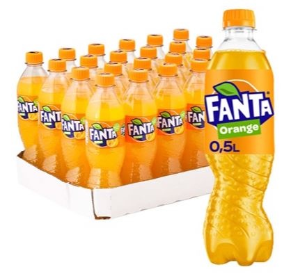 Fanta Orange, plast, 0.5 l., 24 stk.