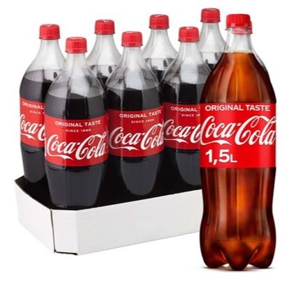 Coca-Cola, plast, 1.5 l., 8 stk.