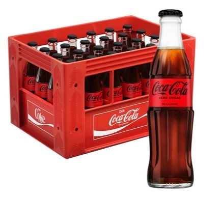 Coca-Cola Zero Sugar, glas, 0.25 l., 30 stk.