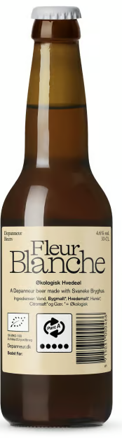 Depanneur Fleur Blanche Wheat Beer Øko, Glas, 33 cl, 18 stk.