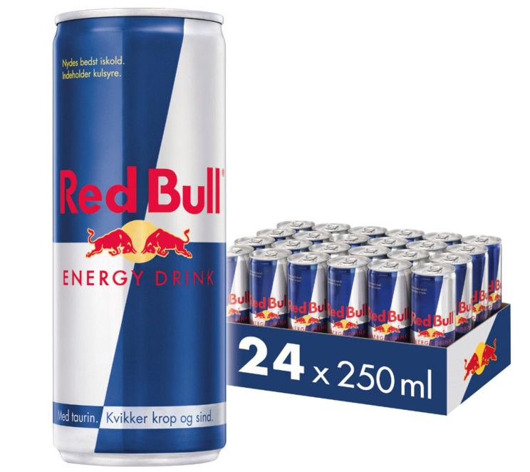 Red Bull Original, Energidrik, Dåse, 0.25 l., 24 Stk.