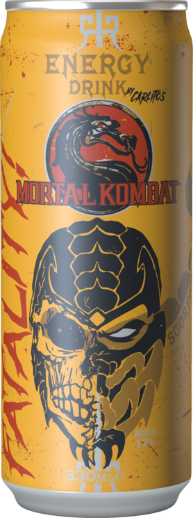 Mortal Kombat Scorpion, energidrik, dåse, 0.33 l., 24 Stk.