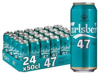 Carlsberg 47, øl, dåse, 0.5 l., 24 stk.