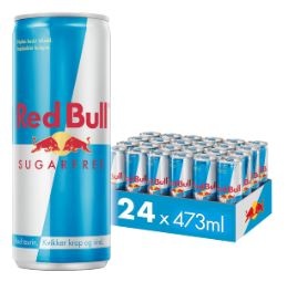 Red Bull Sugarfree, Energidrik, Dåse, 0.473 l., 24 Stk.