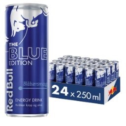 Red Bull Blue Edition, Energidrik, Dåse, 0.25 l., 24 Stk.
