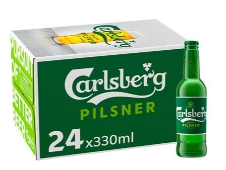 Carlsberg Pilsner Profil, øl, glas, 0.33 l., 24 stk.