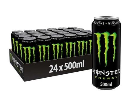 Monster Energy, energidrik, dåse, 0.5 l., 24 stk.