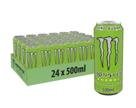 Monster Ultra paradise, energidrik, dåse, 0.5 l., 24 stk.
