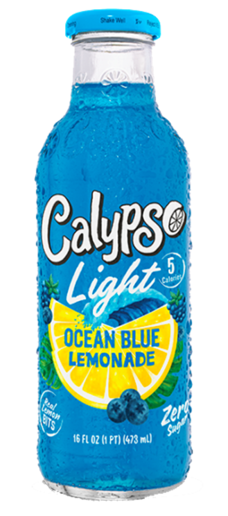 Calypso Ocean Blue Lemonade Light, 0.473 l, 12 stk.