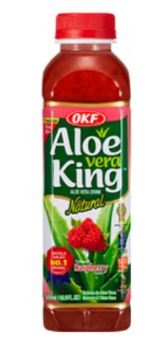 Aloe Vera King Raspberry, plast, 0.5 l., 20 stk.