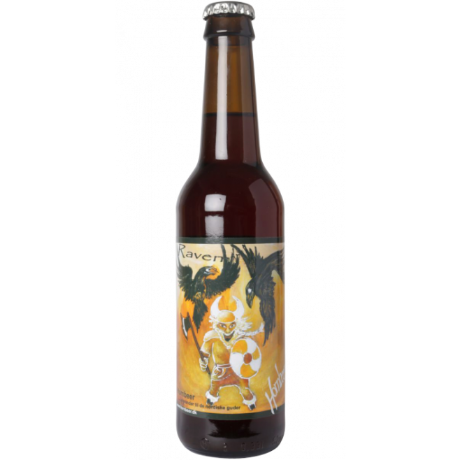 Hornbeer Raven 8.7% alc, øl, glas, 0.33 l., 20 stk.