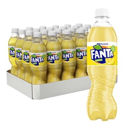 Fanta Lemon, plast, 0.5 l., 24 stk.