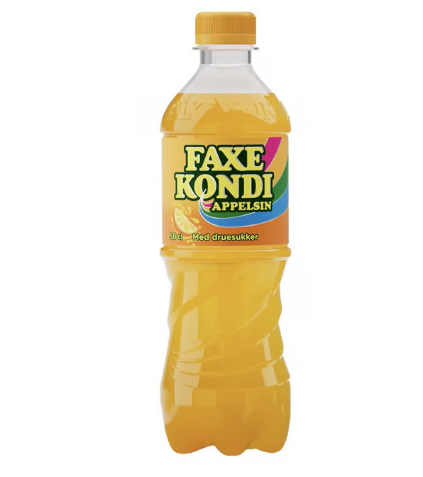 Faxe Kondi Appelsin, plast, 0.5 l., 24 stk.