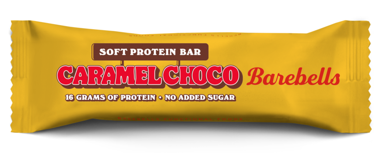 Barebells Soft Bar Caramel Choco, proteinbar, 55 g., 12 stk