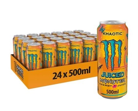 Monster Khaotic, energidrik, dåse, 0.5 l., 24 stk.