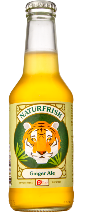 Naturfrisk Ginger Ale, økologisk, glas, 0.25 l., 12 Stk.