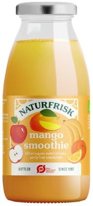Naturfrisk Mango Dream, smoothie, økologisk, glas, 0.25 l., 12 Stk.