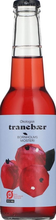 Bornholms Tranebær, saft, økologisk, glas, 0.275 l., 20 Stk.