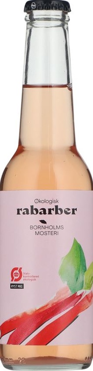 Bornholms Rabarber, saft, økologisk, glas, 0.275 l., 20 Stk.