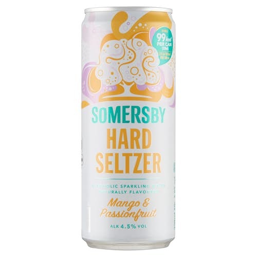 Somersby Hard Seltzer Mango Passion, dåse, 0.33 l., 24 stk.