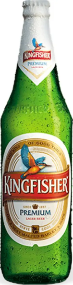 Kingfisher Premium Lager Beer, øl. glas, 0.65 l., 12 stk.