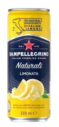 San Pellegrino Limonata Citron, dåse, 0.33 l., 24 Stk.