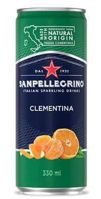 San Pellegrino Clementina, dåse, 0.33 l., 24 Stk.