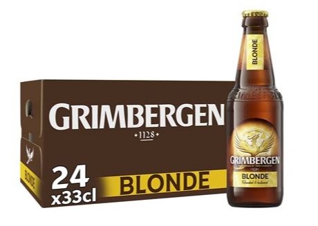 Grimbergen Blonde, glas, 0.33 l., 24 stk.